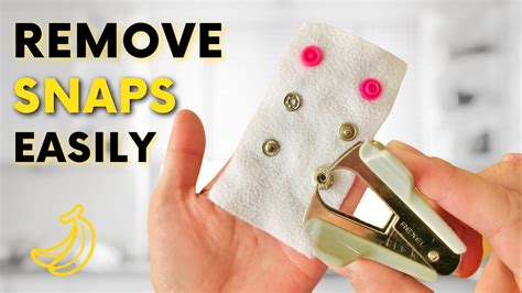 how to remove a metal snap from fabric|plastic snap button removal.